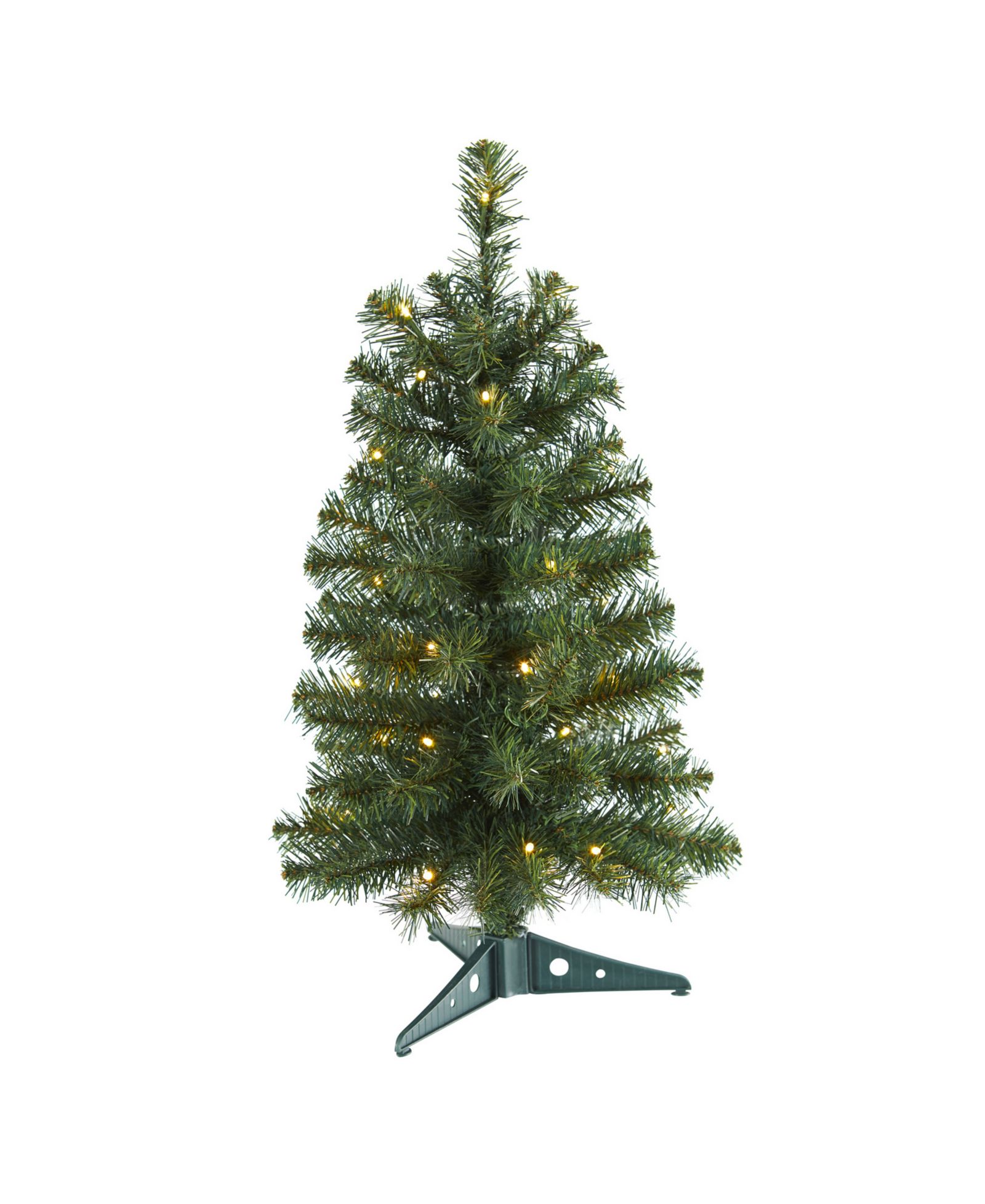 Nearly Natural Artificial Christmas Tree with 35 LED Lights and 72 Bendable Branches