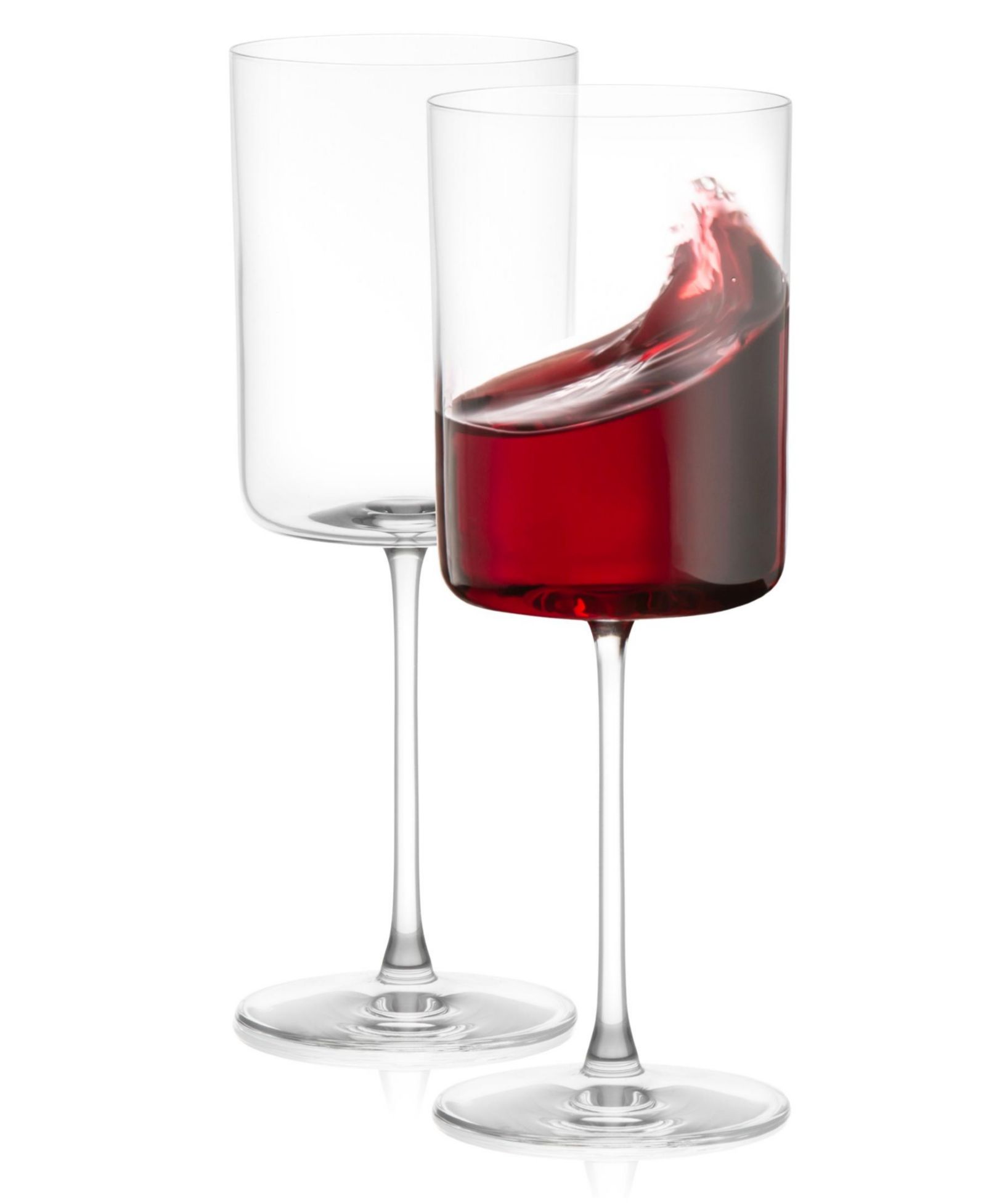 JoyJolt Claire Red Wine Glasses, Set of 2