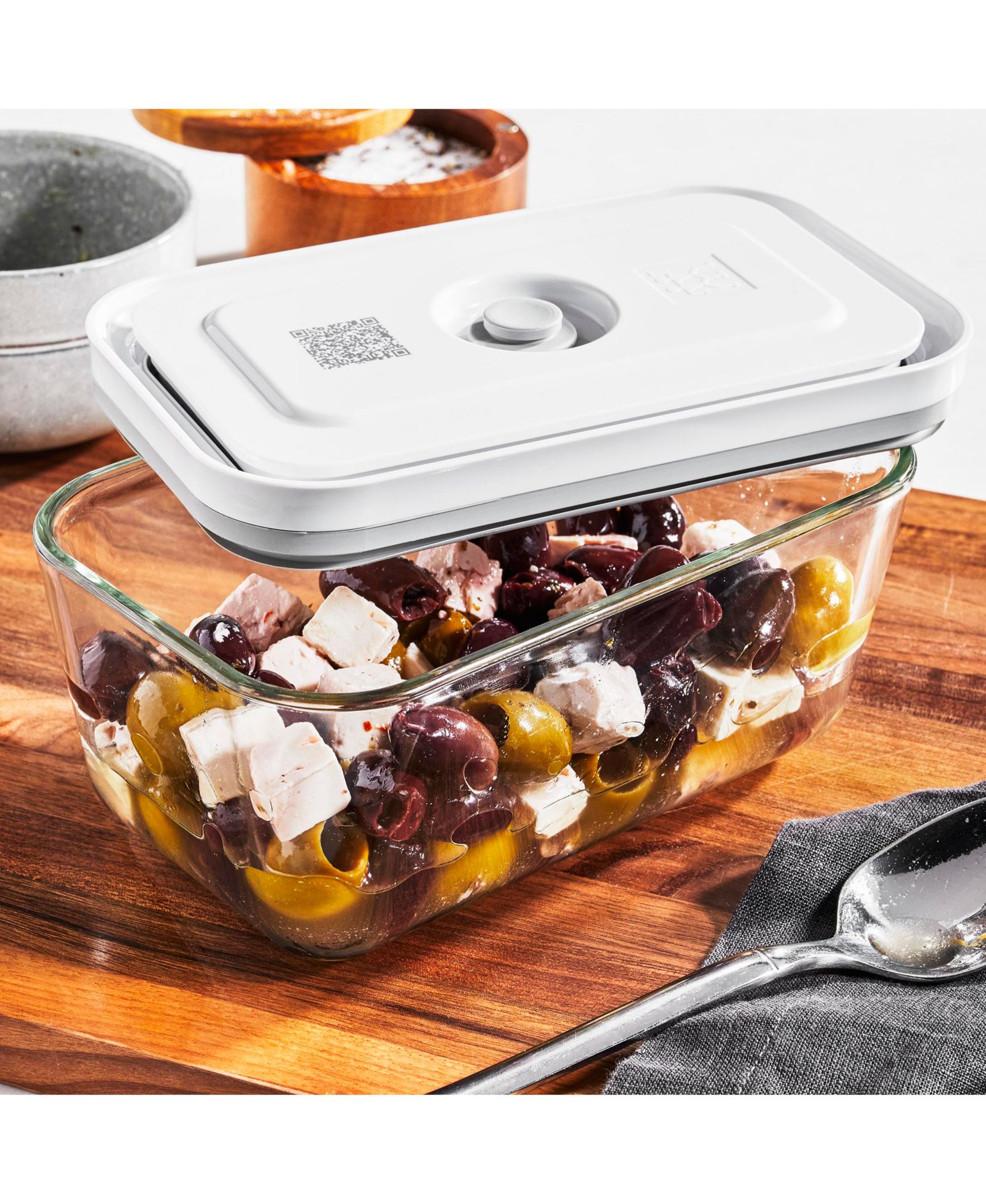 Zwilling Fresh & Save Medium Glass Rectangular 30-Oz. Vacuum Box, Set of 2