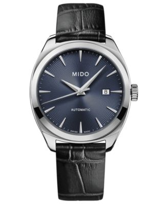 Mido Мужские часы Belluna Royal Black Leather Strap 41mm