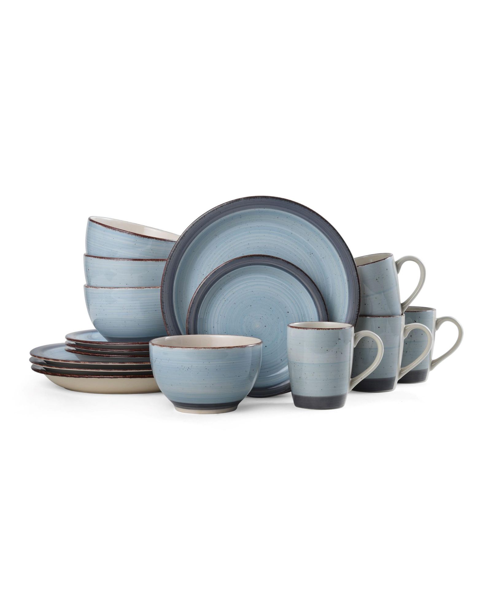 Pfaltzgraff Sadie Blue 16 Pc. Dinnerware Set, Service for 4