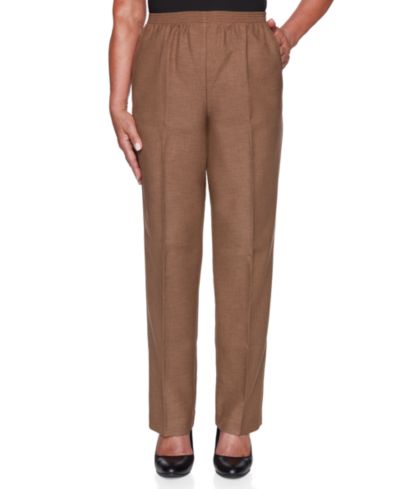 Женские классические текстурированные брюки Alfred Dunner Petite Short