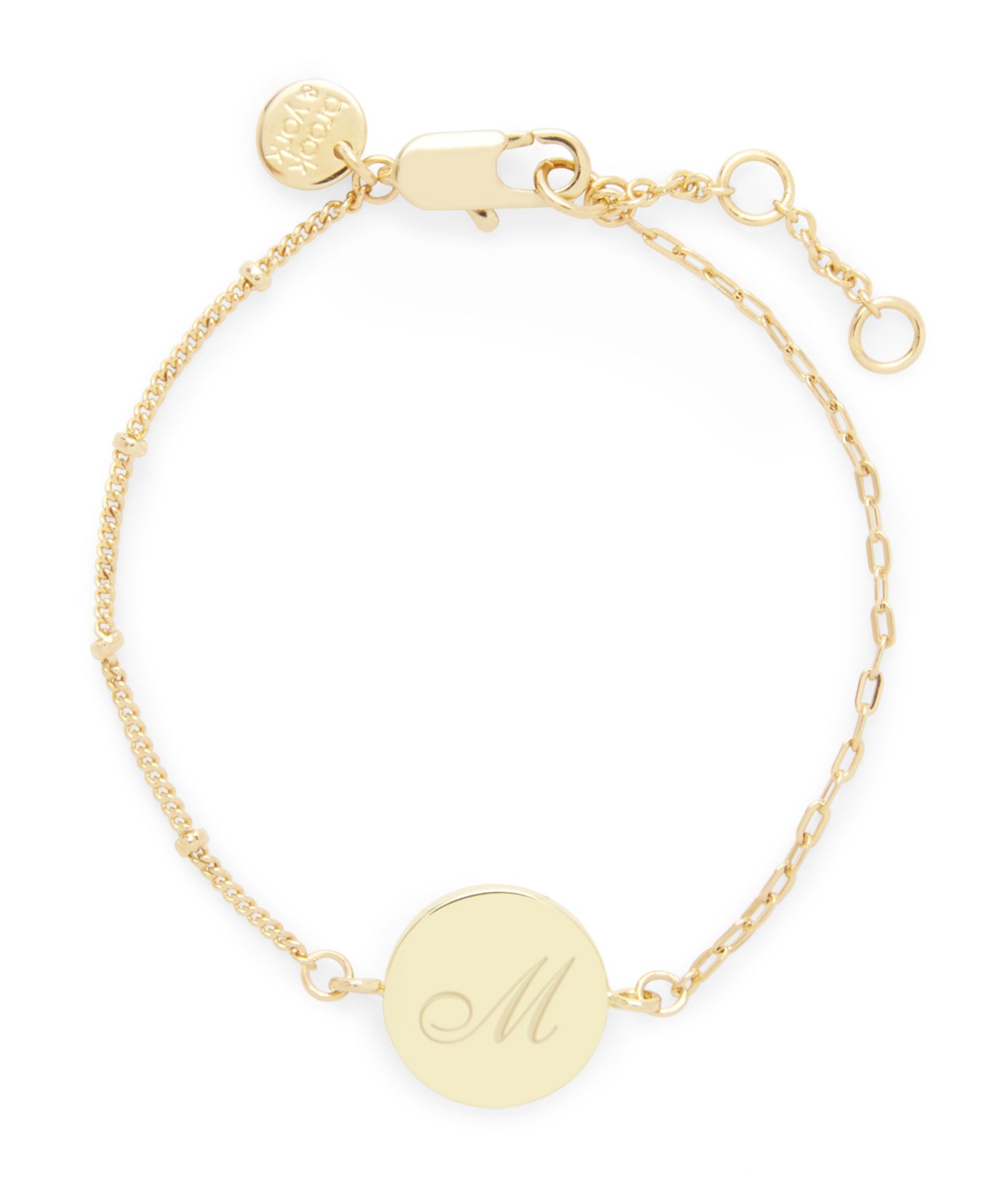 brook & york 14K Gold Plated Paige Initial Bracelet