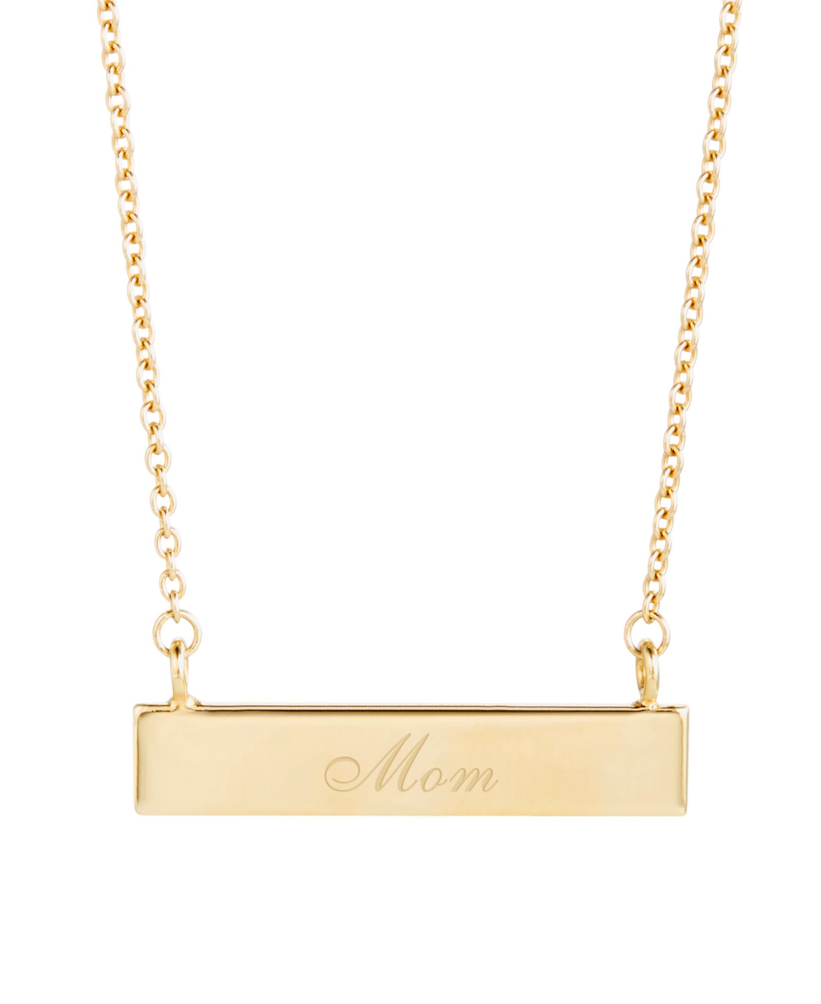 brook & york 14K Gold Plated Mom Bar Necklace