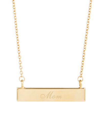 Золотая подвеска brook & york Mom с напылением 14K Gold