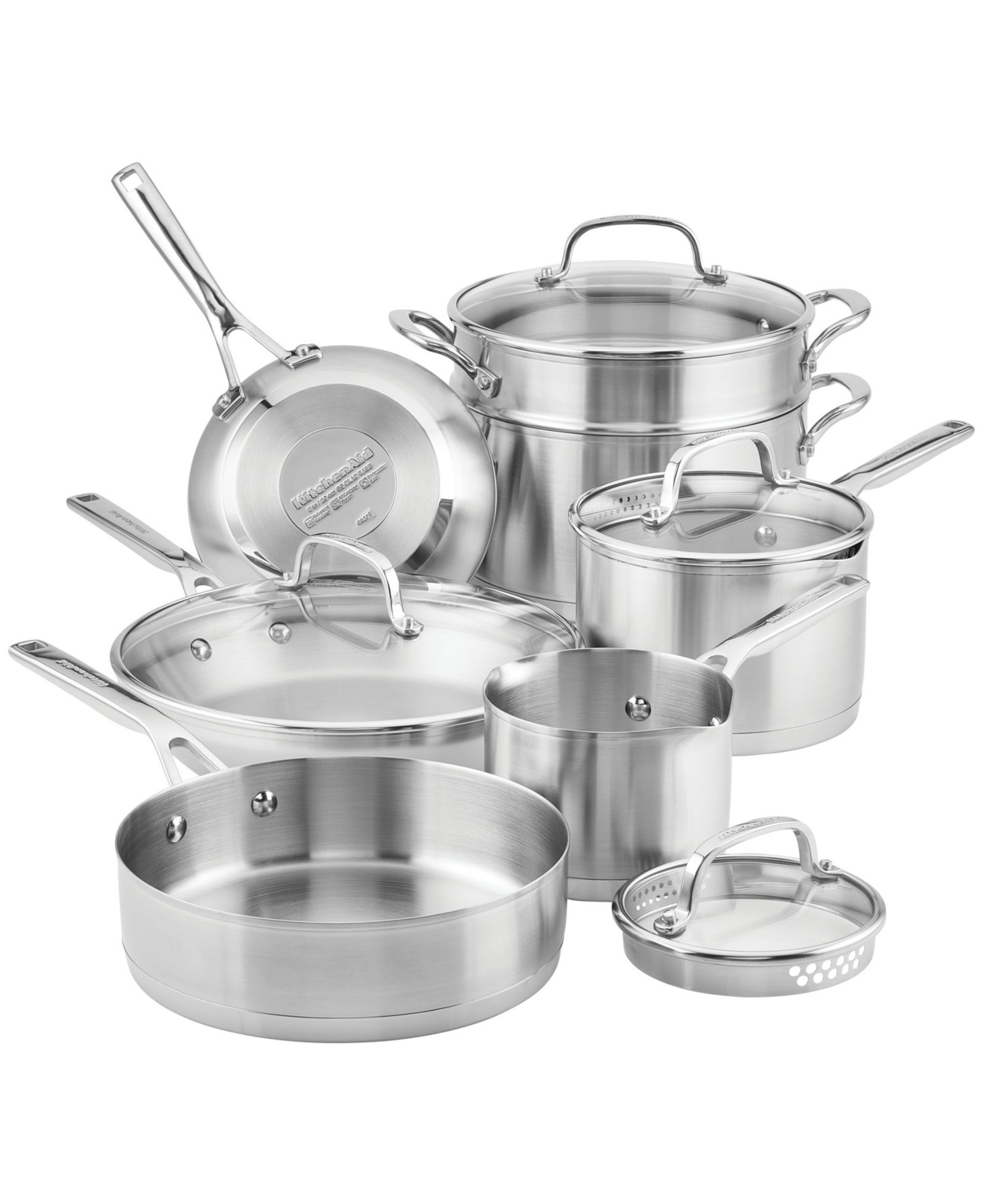 KitchenAid Набор кухонной посуды из нержавеющей стали 11 Piece