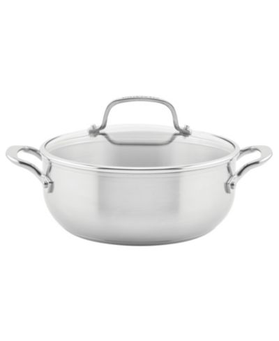 KitchenAid кастрюля для индукции из нержавеющей стали 3-Ply, 4 Quart, с крышкой