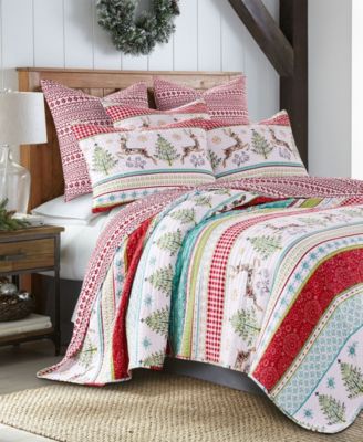 Levtex Home Comet & Cupid рождественское стеганое покрывало, Full/Queen