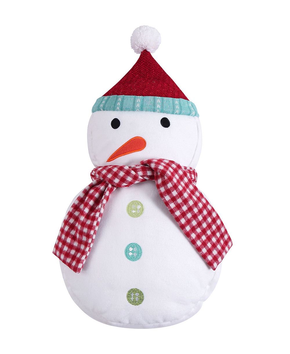Декоративная подушка Levtex Holly Jolly Snowman Figure, 11" x 17"