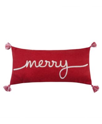 Levtex Spencer Plaid Merry Decorative Pillow, 14" x 30"