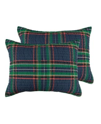 Levtex Home Spencer Plaid Quilted 2-Pc. Sham Set, King