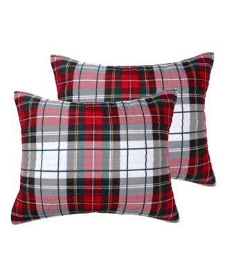 Levtex Home Spencer Plaid Стеганый комплект наволочек 2-Pc. Standard