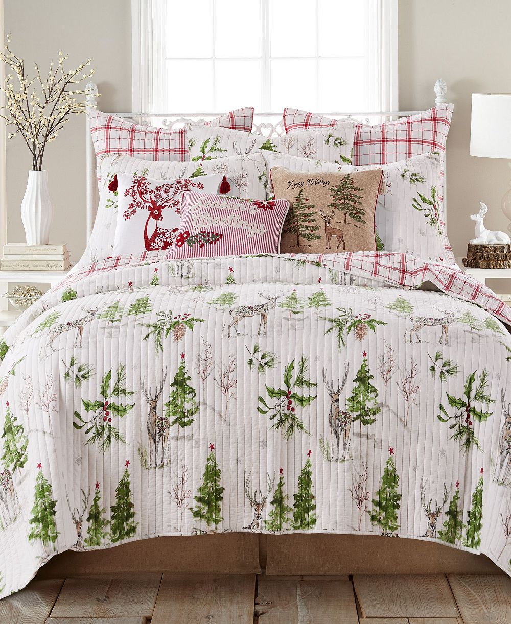 Стелька Levtex Home Sleigh Bells Reversible Quilt Twin/Twin XL