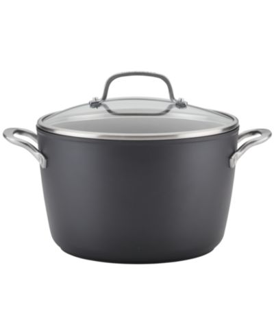KitchenAid Hard-Anodized 8 Quart Induction Nonstick Stockpot with Lid