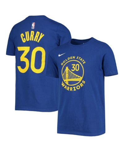 Детская спортивная футболка с логотипом, именем и номером Golden State Warriors Стефена Карри от Nike