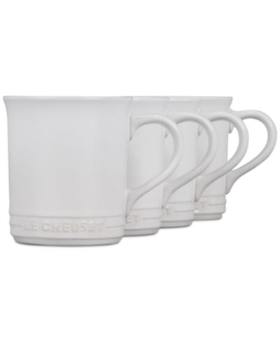 Le Creuset Набор из 4 керамических кофейных кружек, 14 oz.