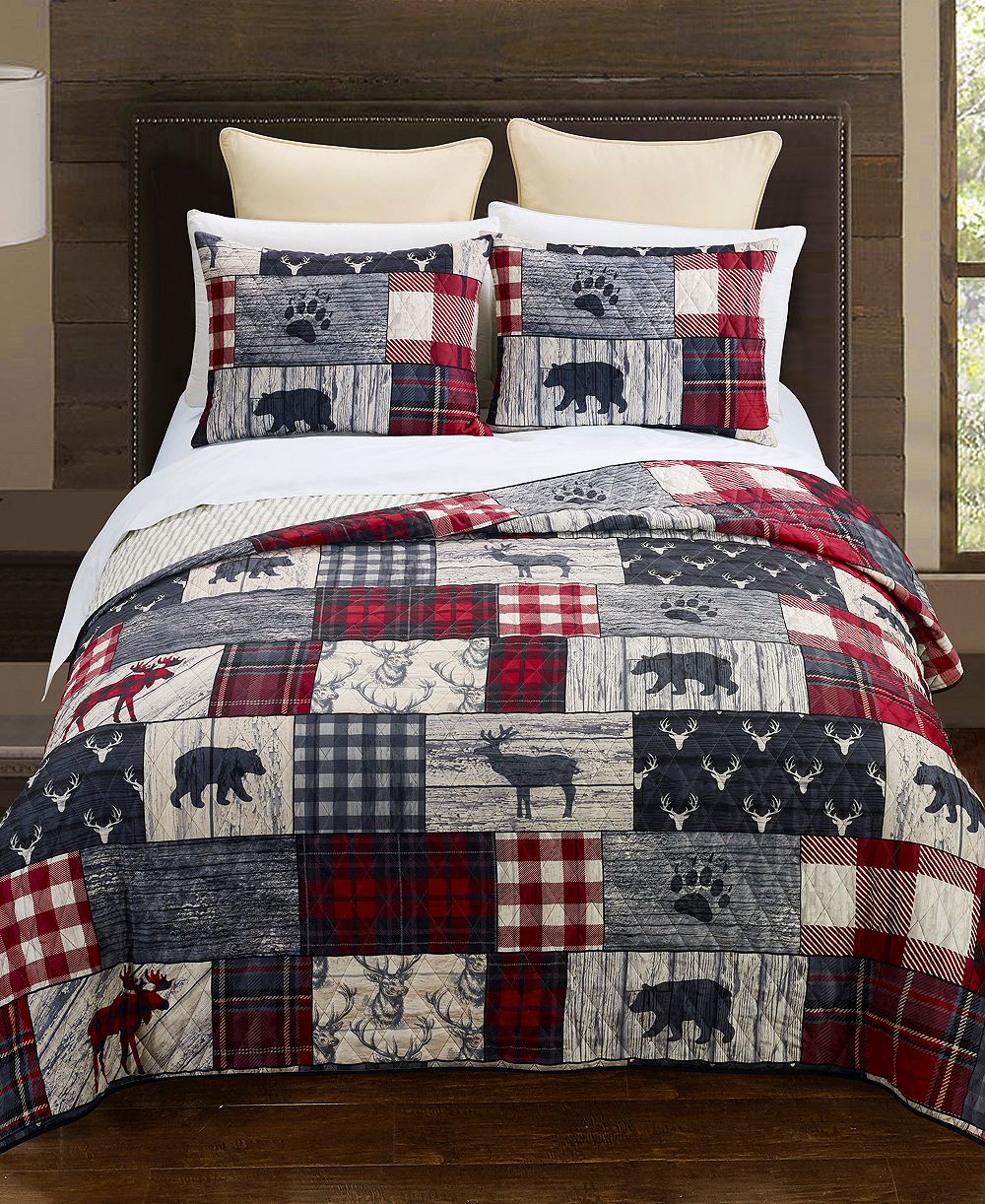 American Heritage Textiles Timber Quilt 3 Piece Set, King