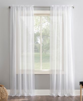 No. 918 Crushed Voile Sheer Rod Pocket Curtain Panel