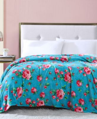 Мягкий плюшевый плед Betsey Johnson Bouquet Day, King