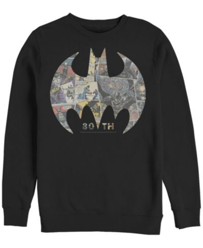 Мужская флисовая футболка Fifth Sun Batman 80Th Panel Fill Crew Pullover