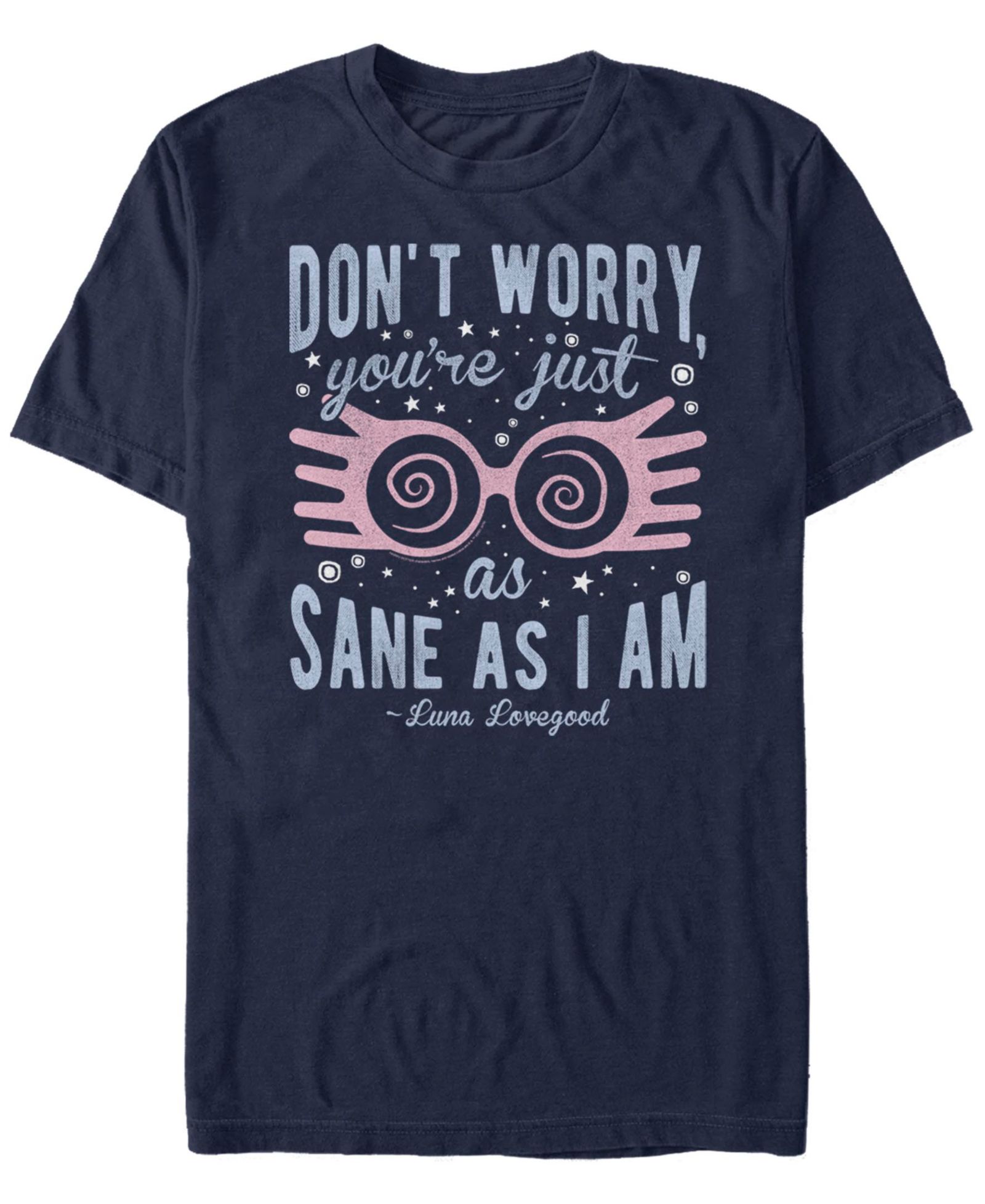 Fifth Sun Men's Deathly Hallows 2 Just As Sane As Luna Short Sleeve T-shirt