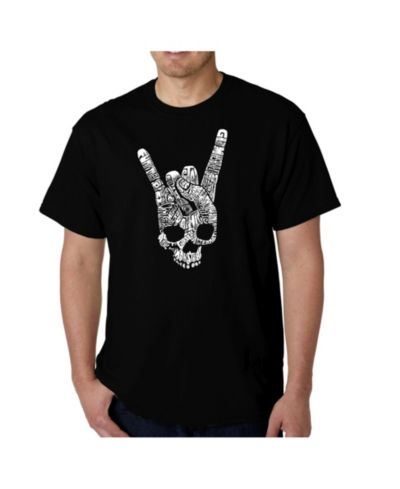 LA Pop Art Men's Heavy Metal Genres Word Art T-Shirt