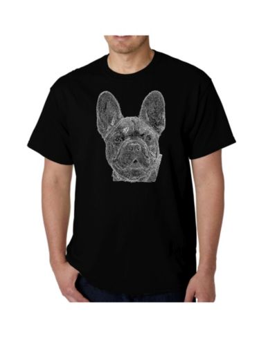 LA Pop Art Men's French Bulldog Word Art T-Shirt