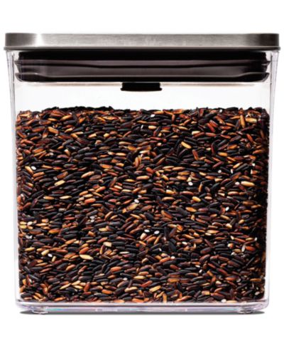 Контейнер для хранения продуктов OXO Steel POP Rectangle Short 1.7-Qt.