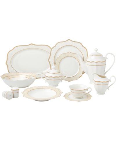 Lorren Home Trends набор столовой Bone China 57 предметов на 8 персон