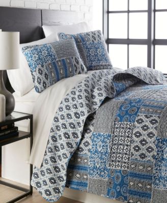 Southshore Fine Linens Global Patchwork Ultra-Soft 3-Pc. Quilt Set, Queen