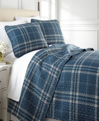 Southshore Fine Linens Vilano Plaid Ultra-Soft 3-Pc. Quilt Set, King