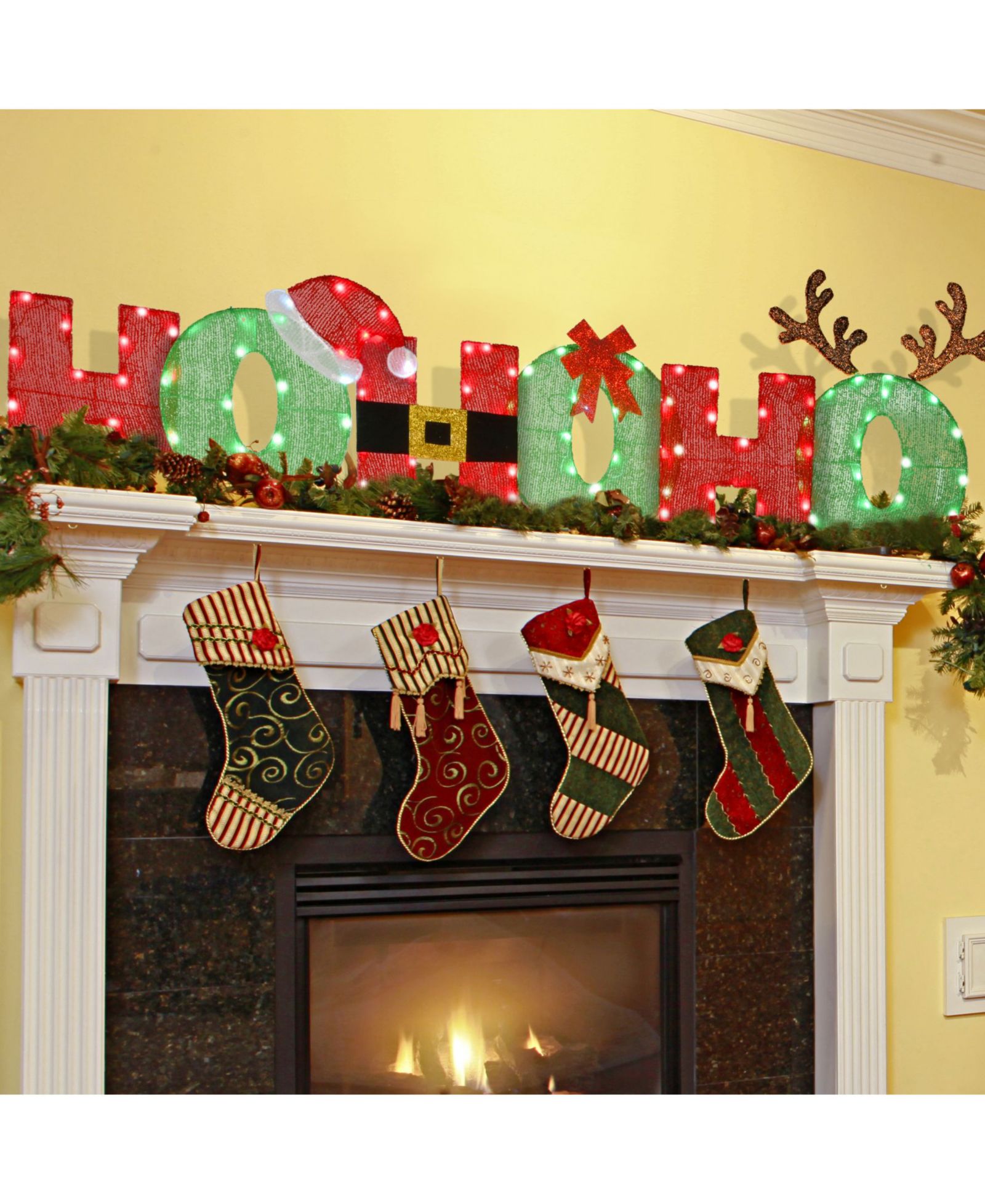 Украшение National Tree Company Pre-Lit Ho Ho Ho
