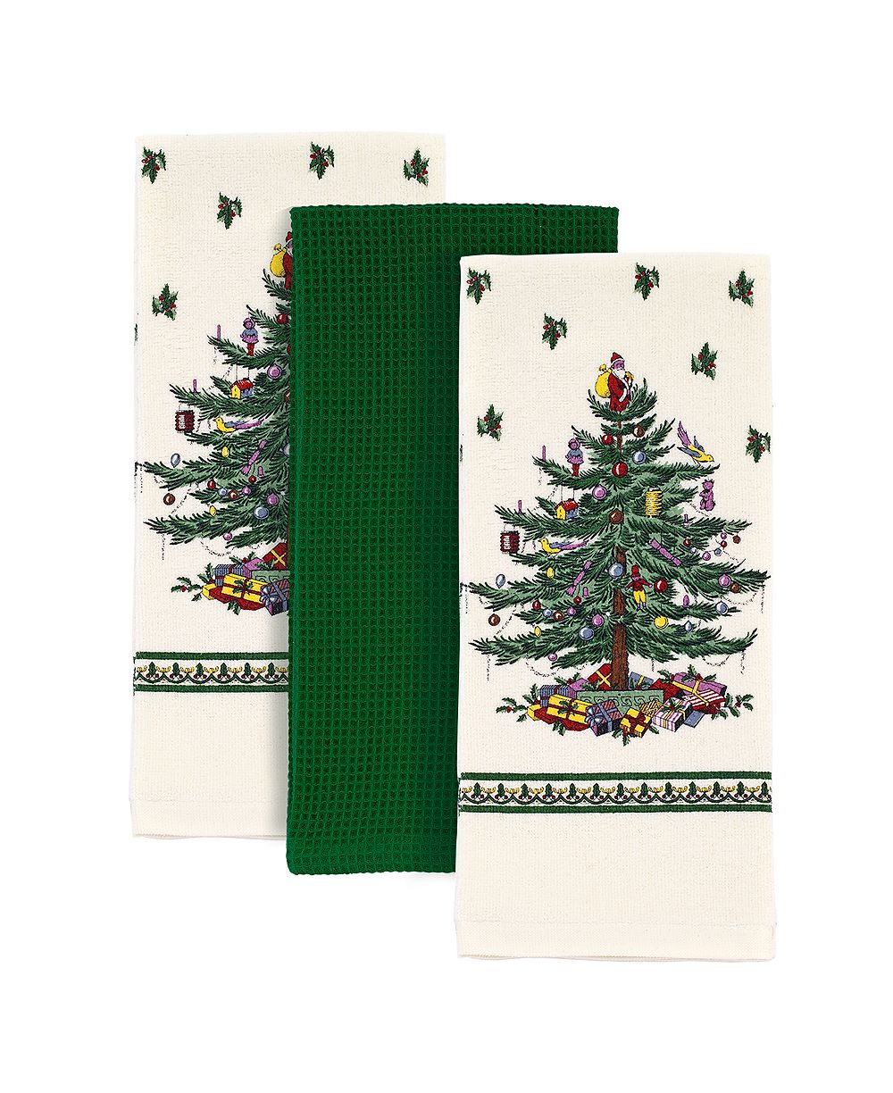 Набор из 3 кухонных полотенец Spode Christmas Tree