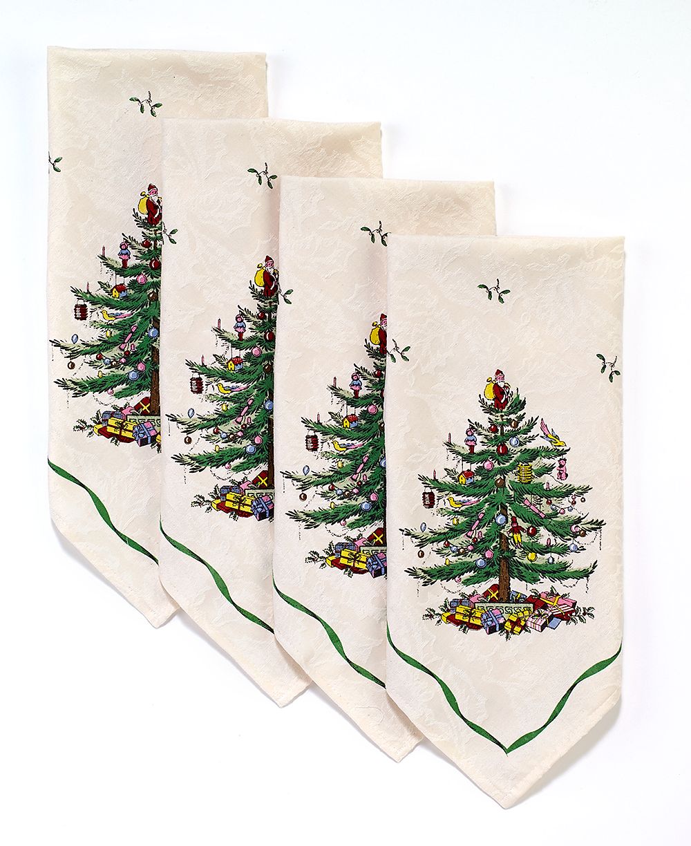 Салфетки Spode Christmas Tree, набор 4 шт