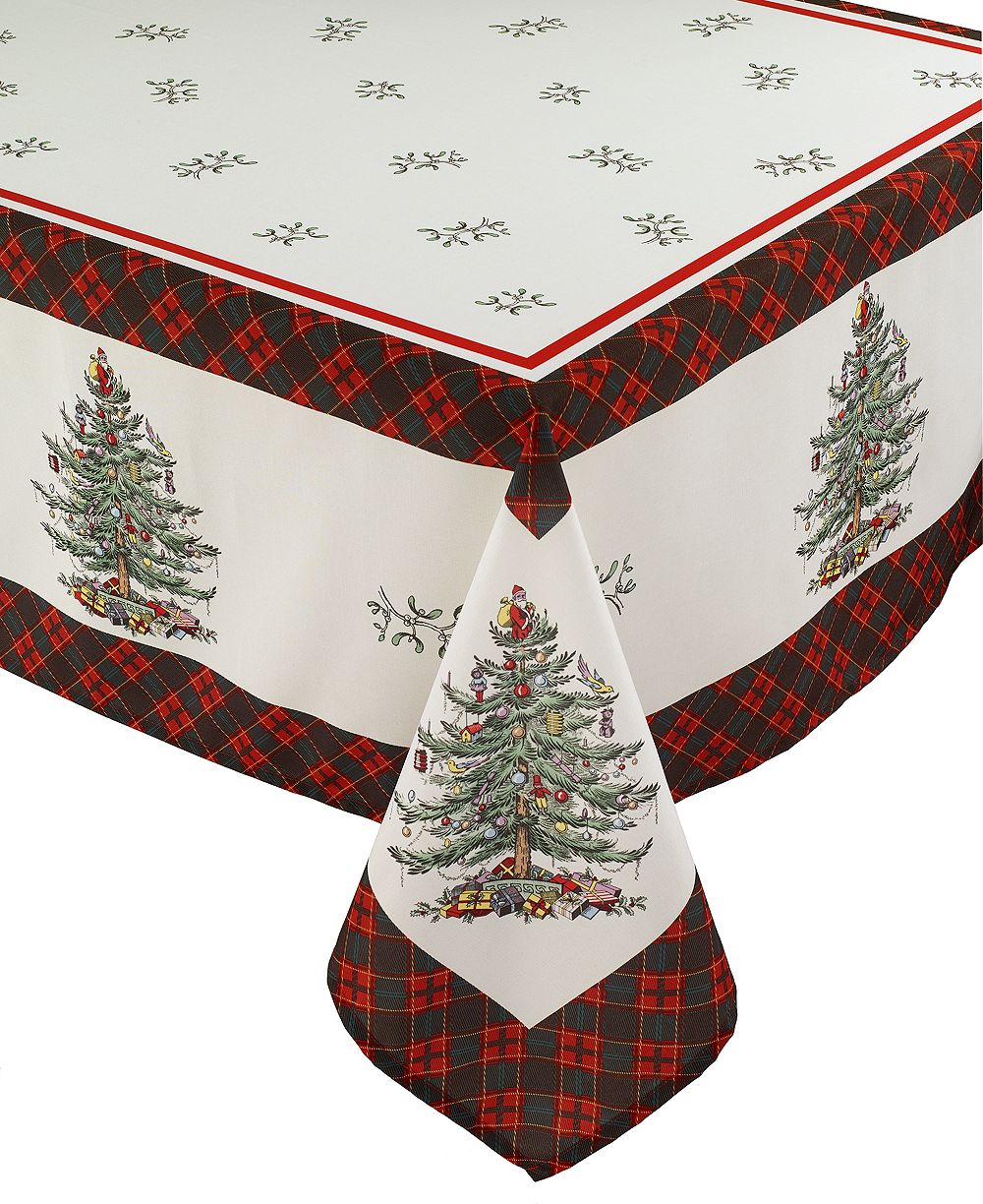 Скатерть Spode Christmas Tree Tartan Multicolored 60x102