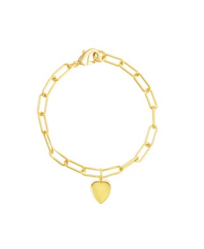 ADORNIA браслет Paperclip Chain с подвеской Heart