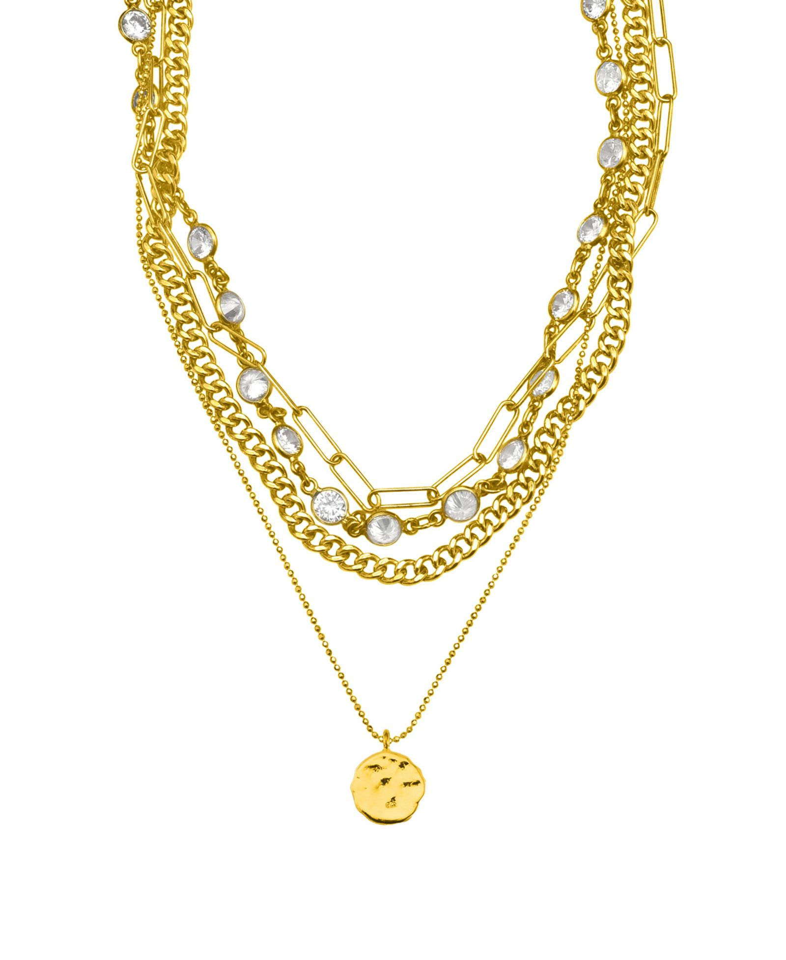 ADORNIA Necklace with Coin Charm