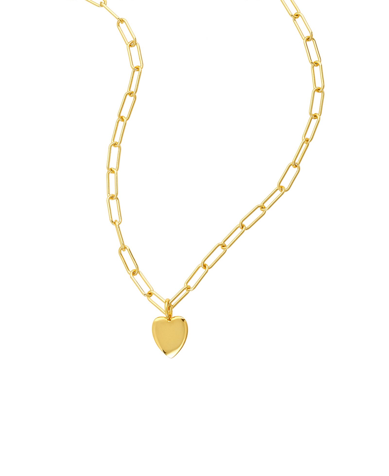 Ожерелье ADORNIA Paperclip Chain с сердцем