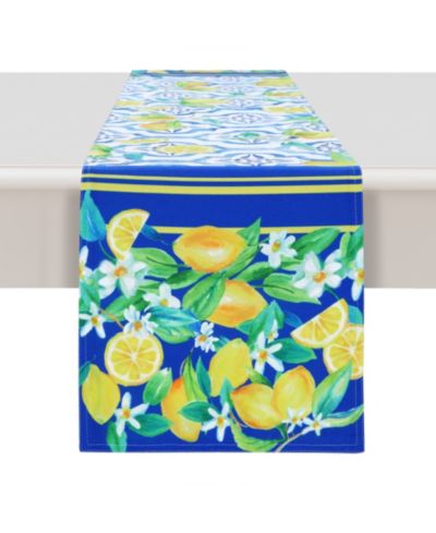 Скатерть Laural Home Lovely Lemons, 13x72