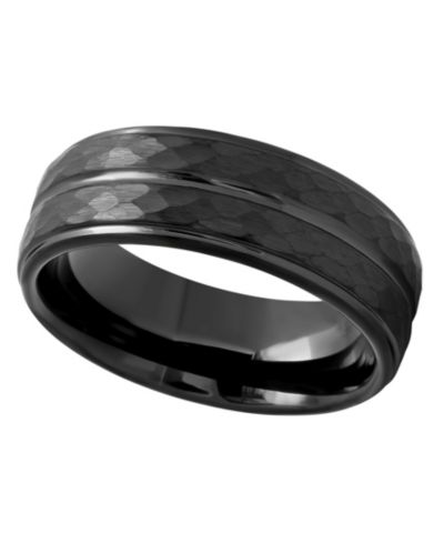 Мужское Faceted Tantalum Wedding Band