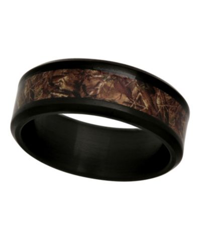 Мужское свадебное кольцо C&C Jewelry Camo Inlay Stainless Steel