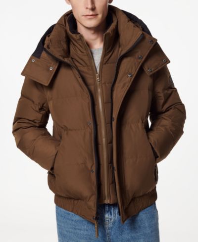 Marc New York Men's Phoenix Down Bomber Jacket with Bib