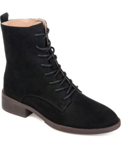 Женские ботильоны Journee Collection Women's Vienna Lace Up Stacked Heel