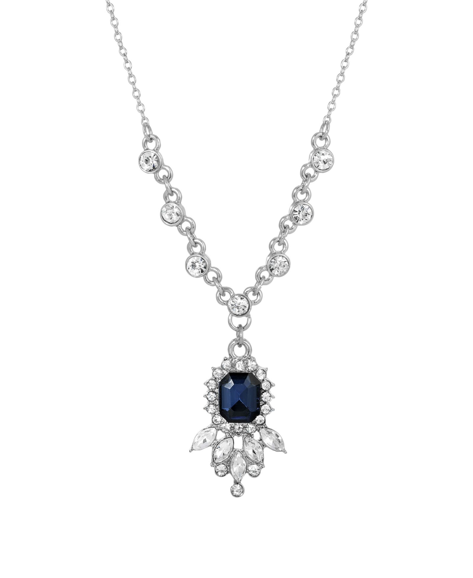 2028 Женское ожерелье с подвеской Blue and Crystal