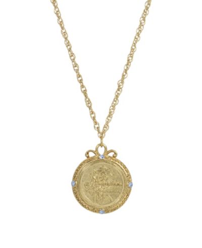 2028 Women's Gold Tone Flower of the Month Narcissus Necklace