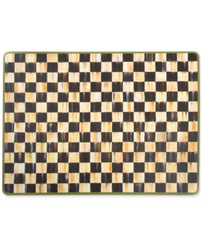 Подставки под тарелки MacKenzie-Childs Courtly Check Cork-Backed Set of 4