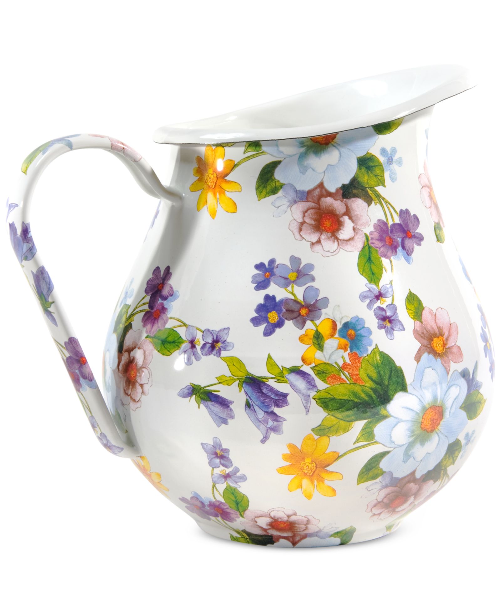 Mackenzie-Childs White Flower Market Pitcher