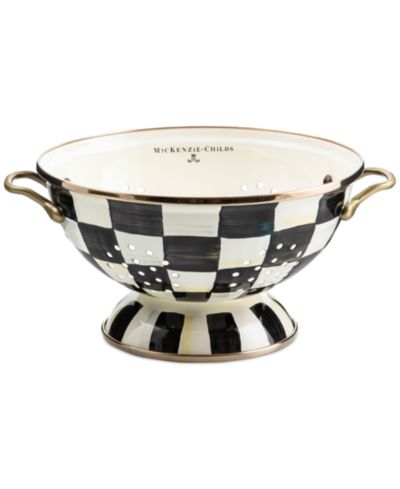 Mackenzie-Childs Courtly Check Large Colander