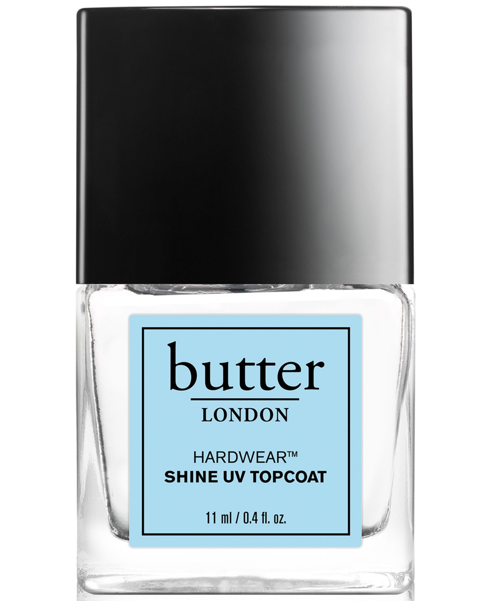 butter LONDON Hardwear Shine UV Topcoat, 0.4 oz.
