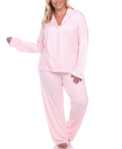 Женский комплект пижам White Mark Plus Size, 2 шт.